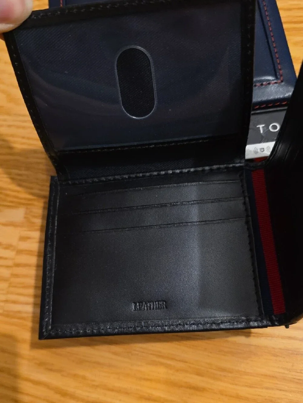 Tommy Hilfiger Black Leather Wallet